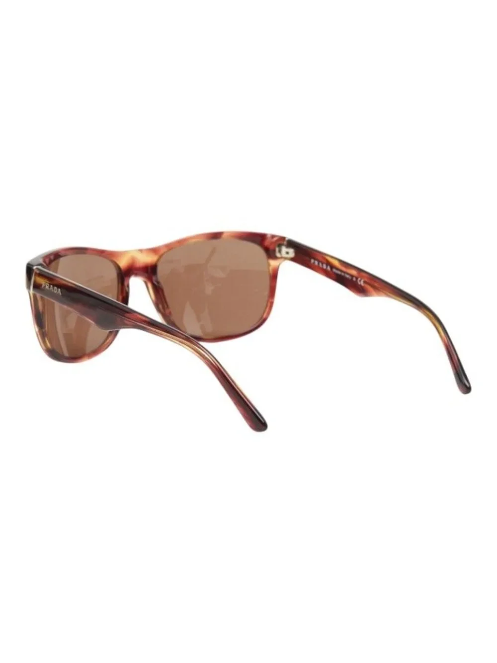 Prada Logo Wellington Sunglasses Brown Acetate Eyewear